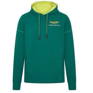 Aston Martin Aramco F1 Logo Hoodie Green Mens size XXXL